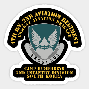 4th Bn 2nd AVN Regiment  - CAB - 2ID - Camp Humphreys - ROK Sticker